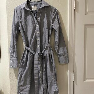 J.Crew women’s button up striped dress